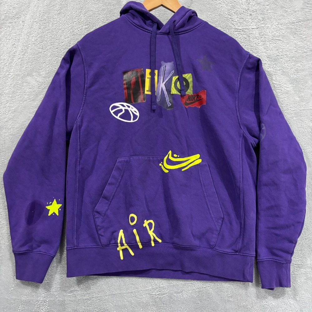 Nike Hoodie Sportswear Club Fleece Men's M Graphic Legacy Purple‎ DZ3071-547